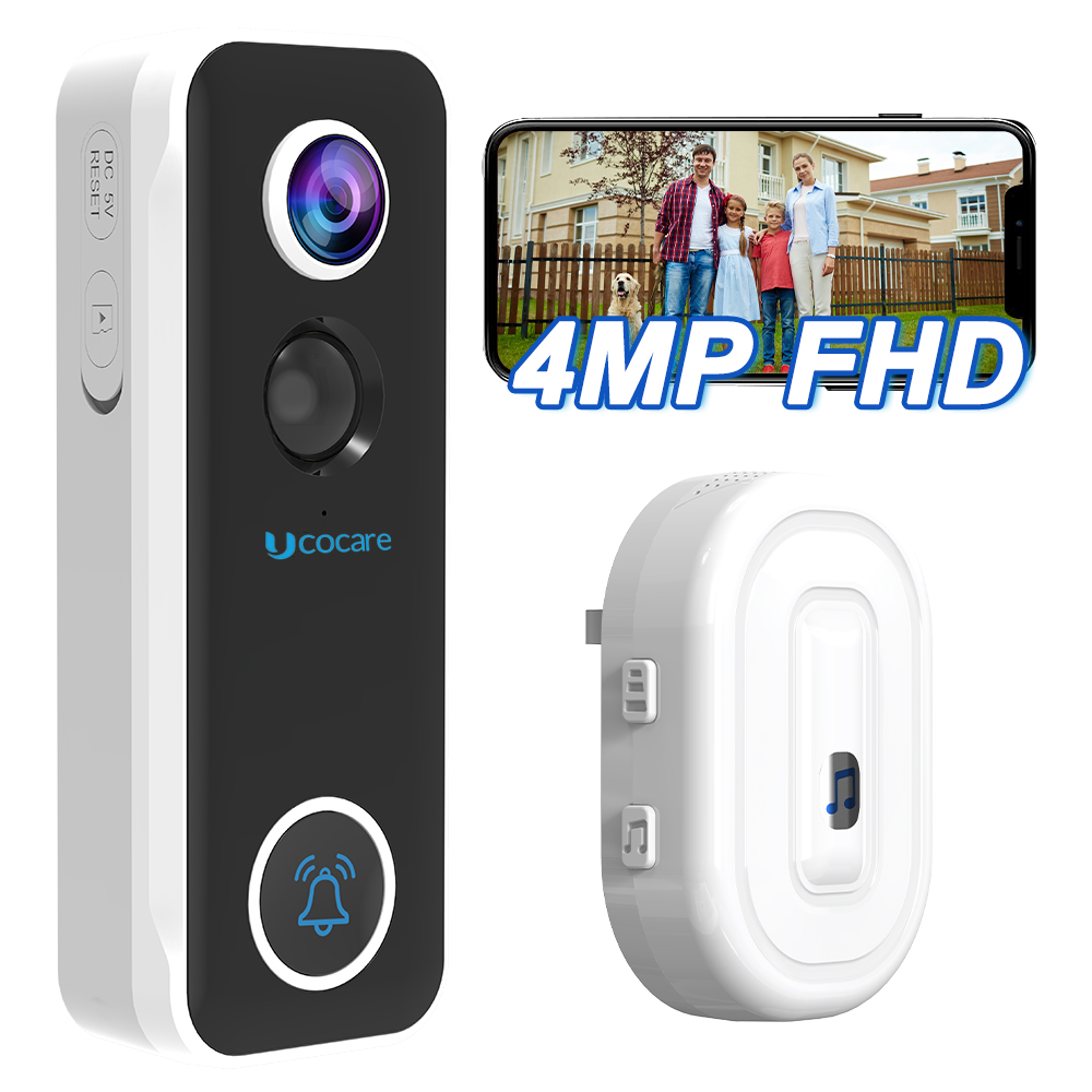Smart Home Video - UCOCARE 4MP Bel Pintu Video Nirkabel