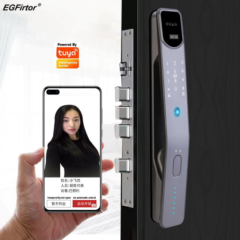 Smart Home Door Lock - Tuya kunci pintu pintar sidik jari,