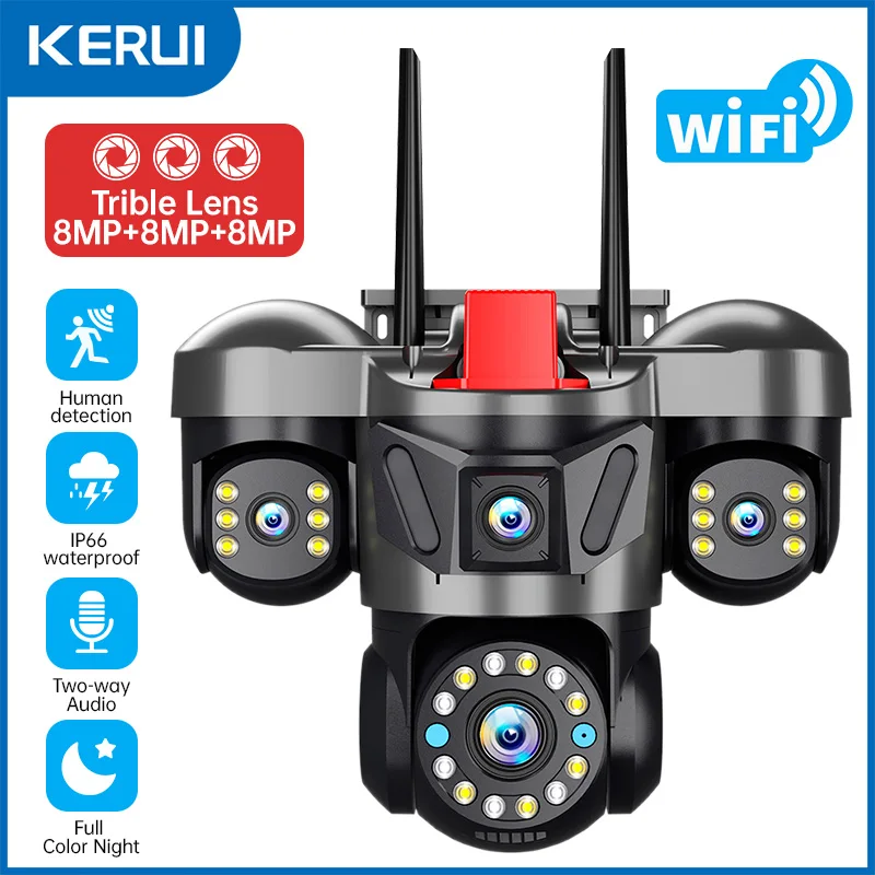 Smart Home Camera Ezviz - KERUI 12K 24MP Kamera WiFi Luar