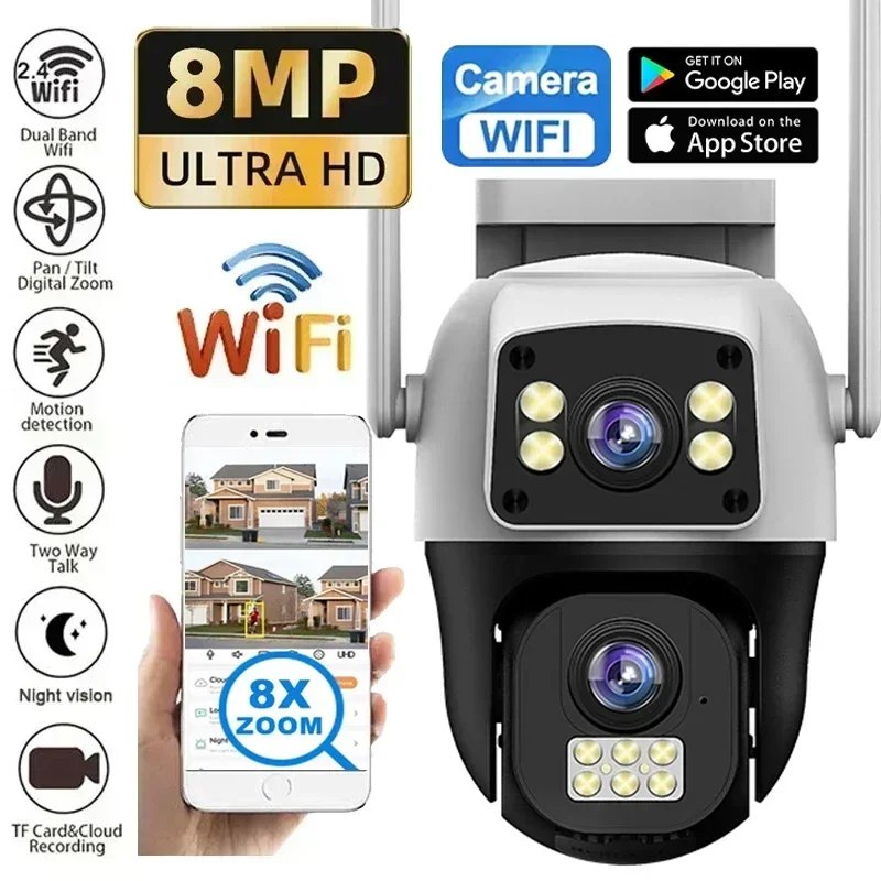 Smart Home Camera Ezviz - Kamera 8MP 4G SIM WIFI Lensa