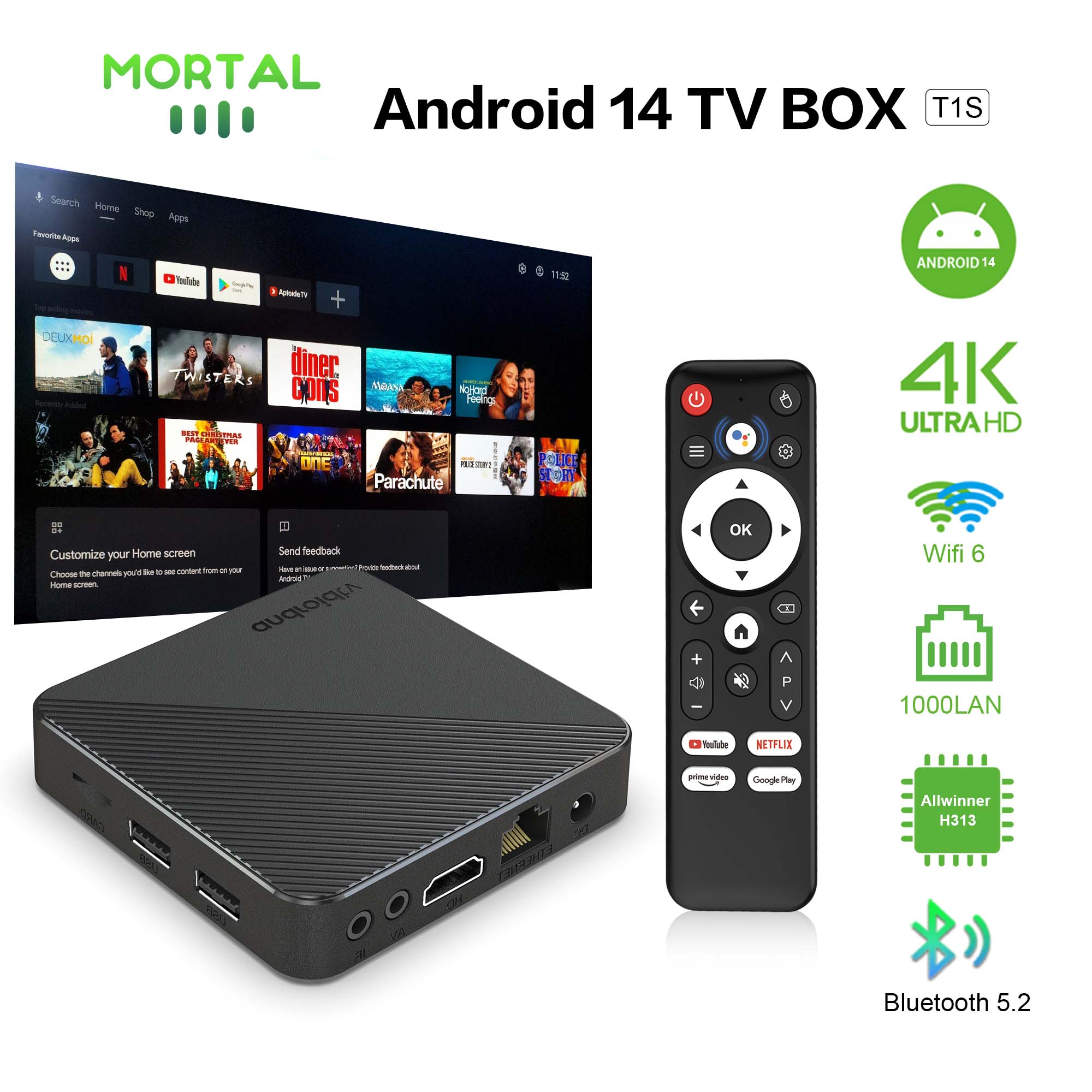 Smart Home Plus - Android 14 Kotak TV Teater Rumah
