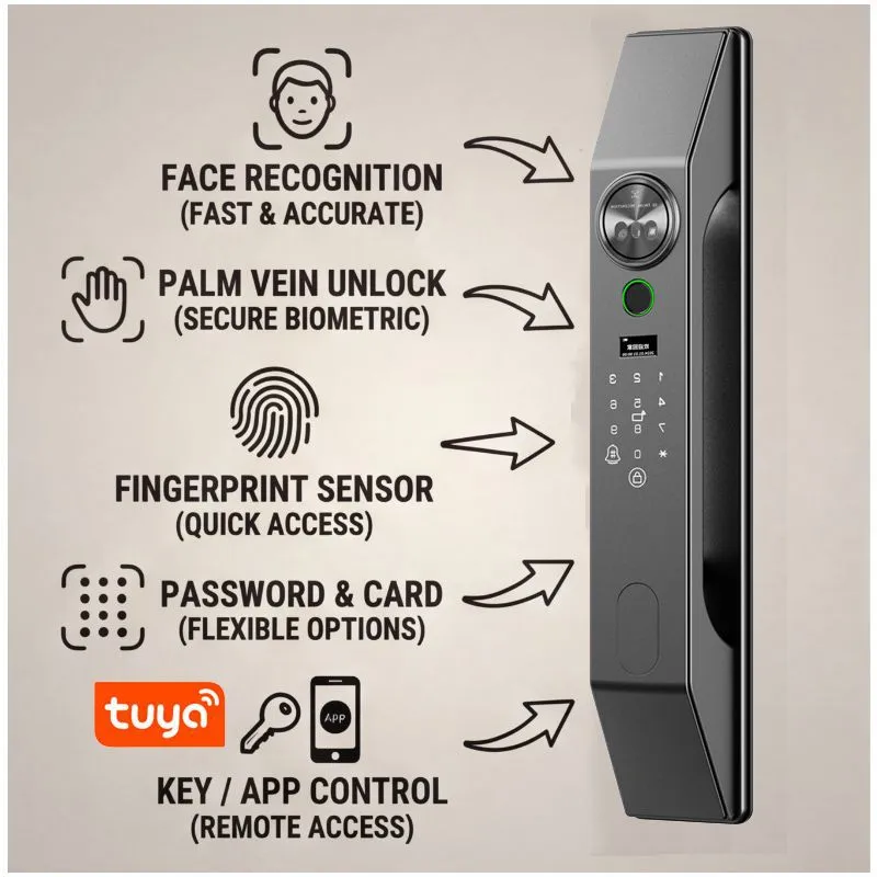 Kunci Pintu Pintar Rumah denga - Smart Home Door Lock ulasan dan harga