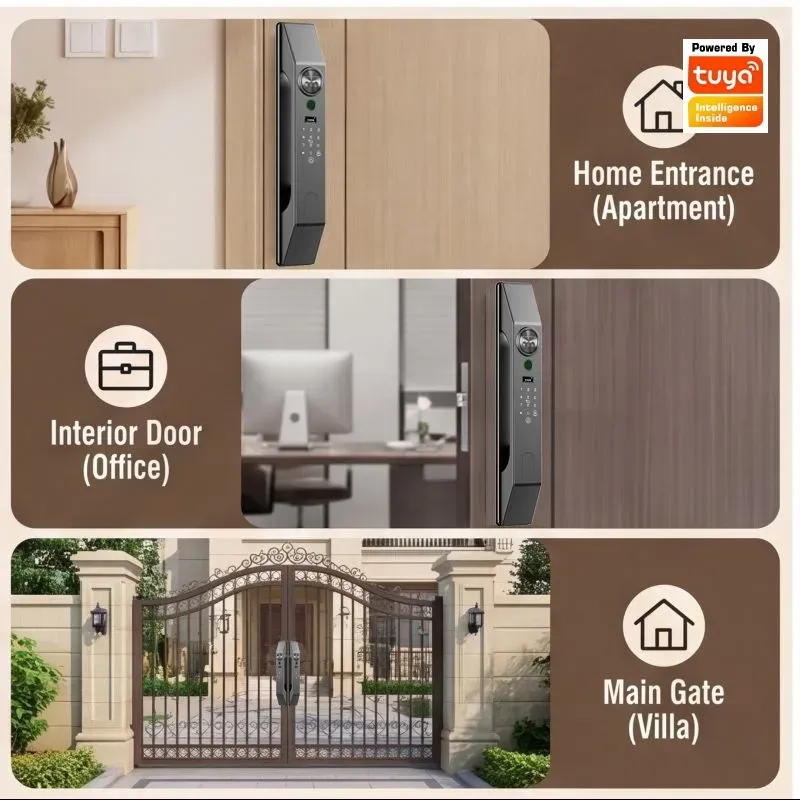 Kunci Pintu Pintar Rumah denga - Smart Home Door Lock ulasan dan harga