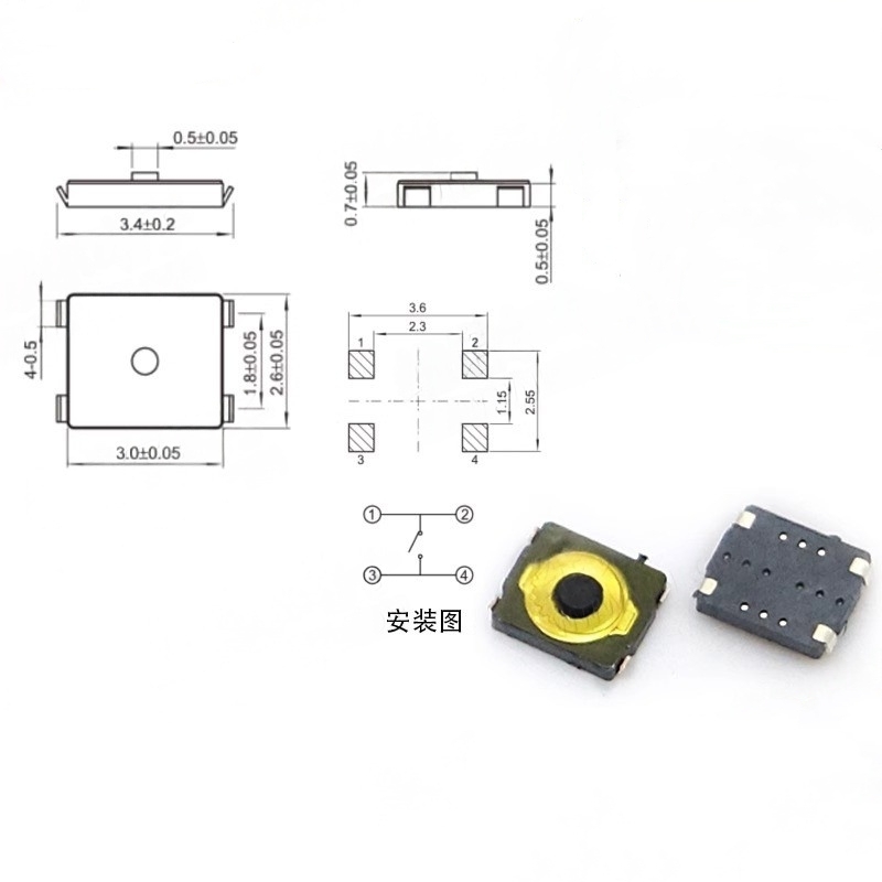 10/100 Buah Sakelar Tact 2*3 F - Smart Home Yellow ulasan dan harga