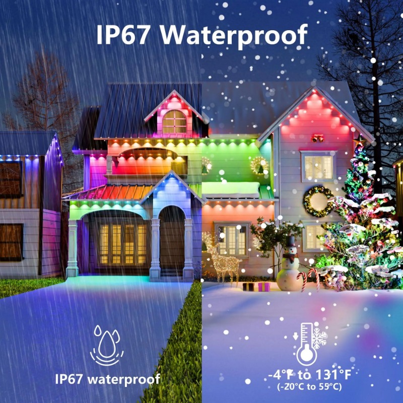 Lampu String LED RGBIC Pintar  - Smart Home Yellow ulasan dan harga