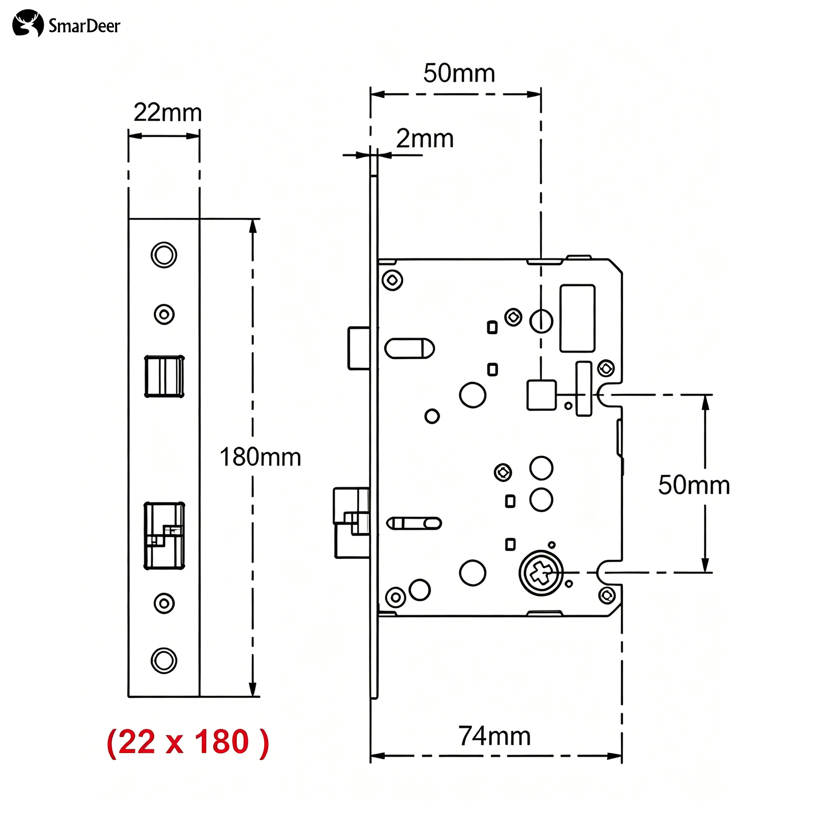 Bodi Kunci Elektronik Adaptif  - Smart Home Door Lock ulasan dan harga