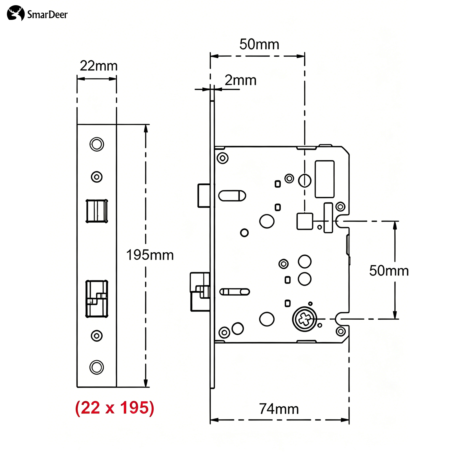 Bodi Kunci Elektronik Adaptif  - Smart Home Door Lock ulasan dan harga