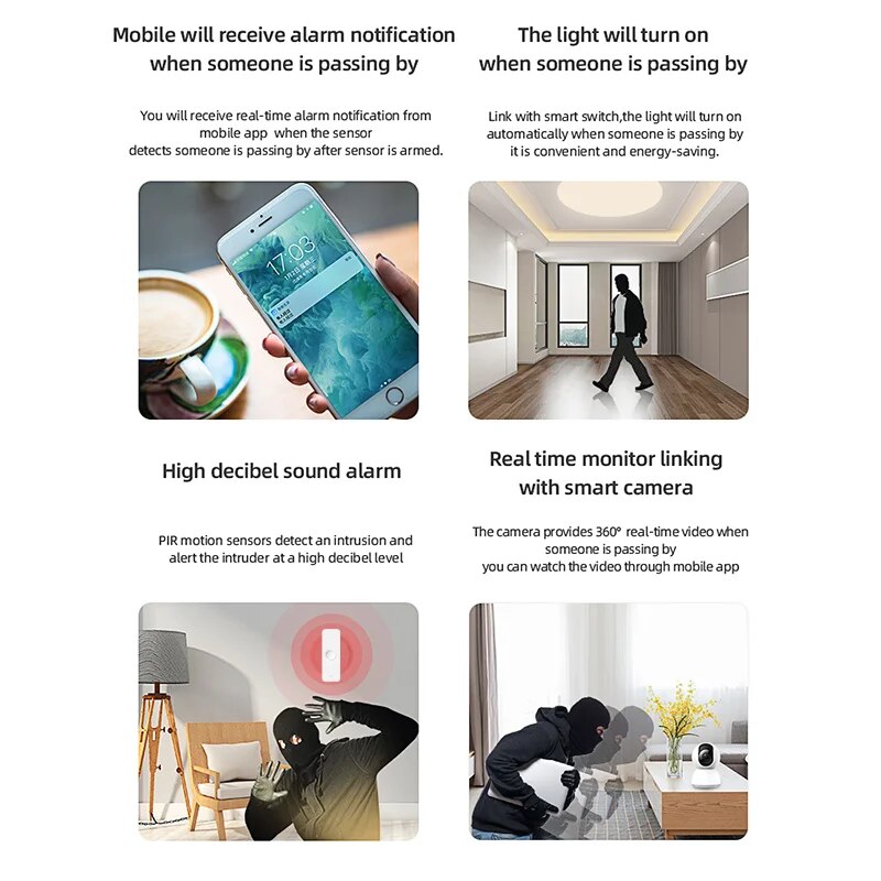 Zigbee PIR Sensor gerak WiFi,  - Smart Home Wiser ulasan dan harga