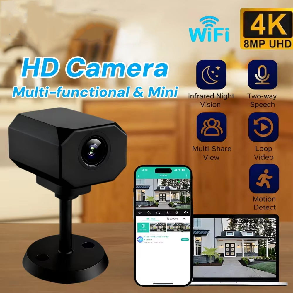 Kamera Keamanan WiFi 4K HD unt - Smart Home Video ulasan dan harga