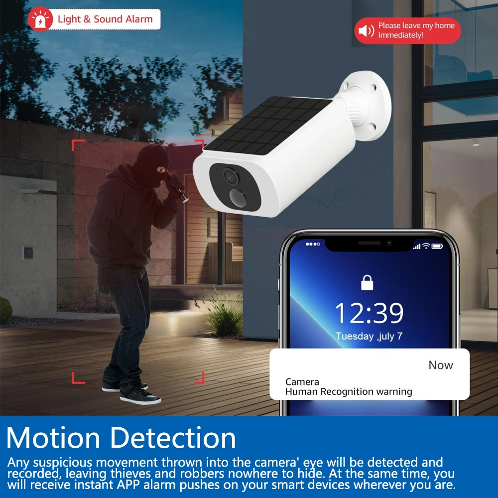Kamera Baterai Surya Luar Ruan - Smart Home Wiser ulasan dan harga