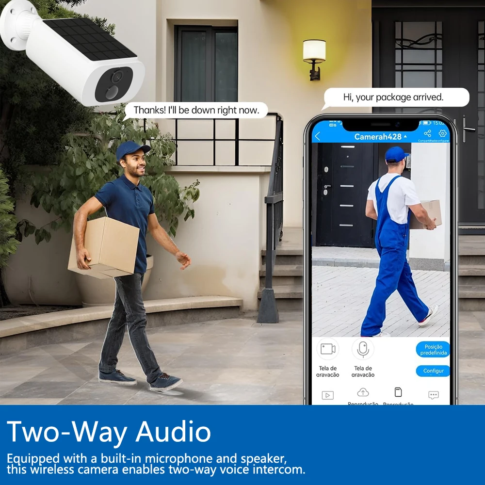 Kamera Baterai Surya Luar Ruan - Smart Home Wiser ulasan dan harga