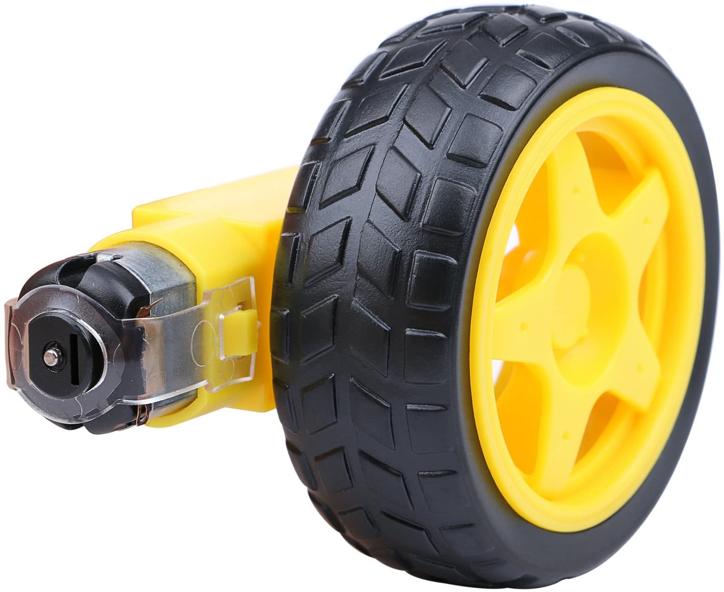 4 Buah Motor Listrik DC + Roda - Smart Home Yellow ulasan dan harga