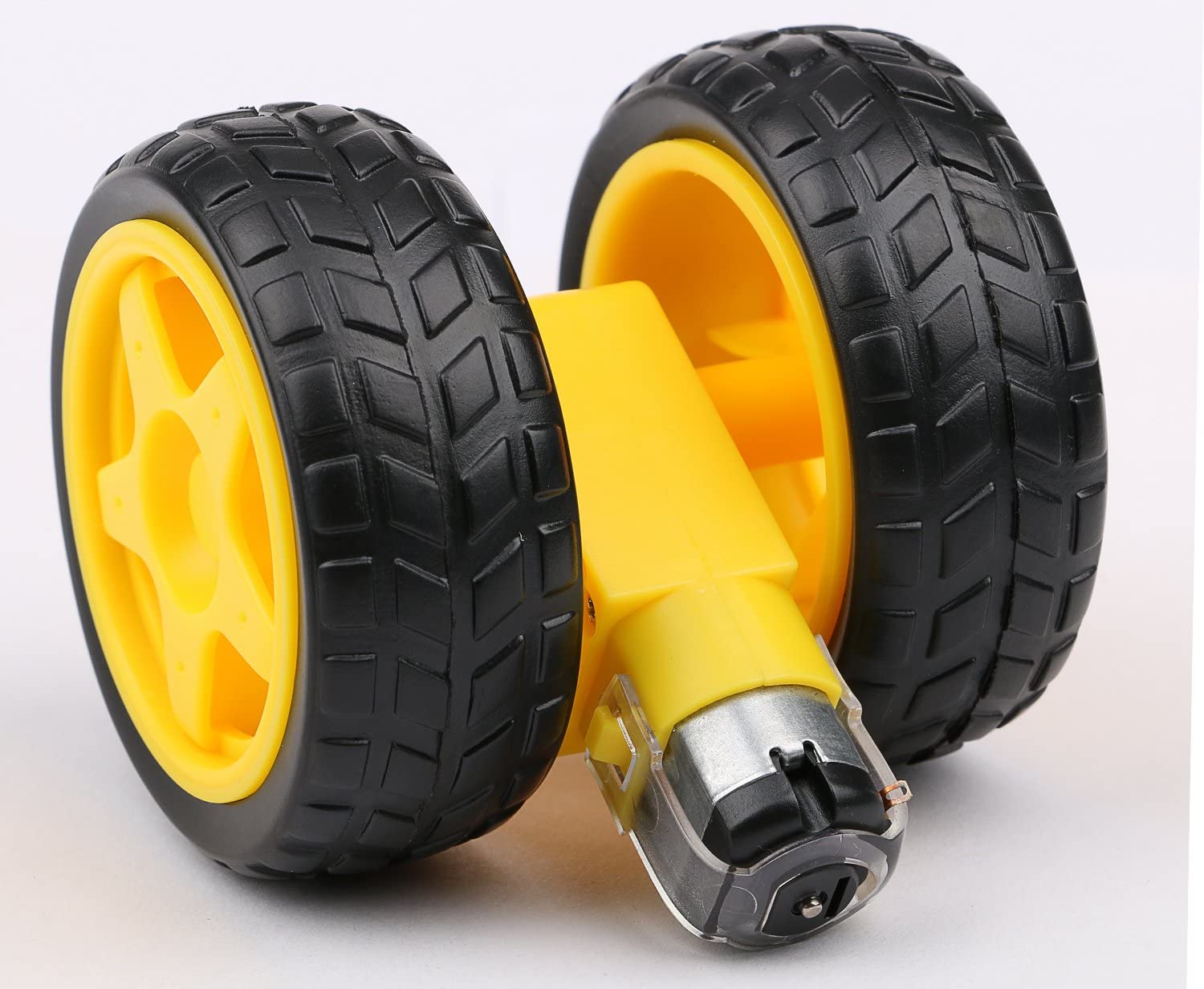 4 Buah Motor Listrik DC + Roda - Smart Home Yellow ulasan dan harga