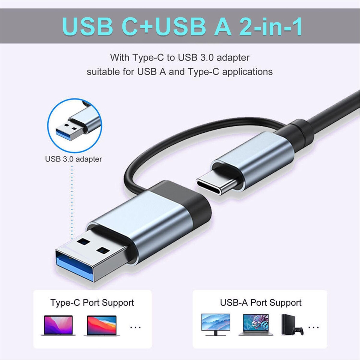 8 in 2 USB C Hub Expander Mult - Smart Home Hub 2 ulasan dan harga