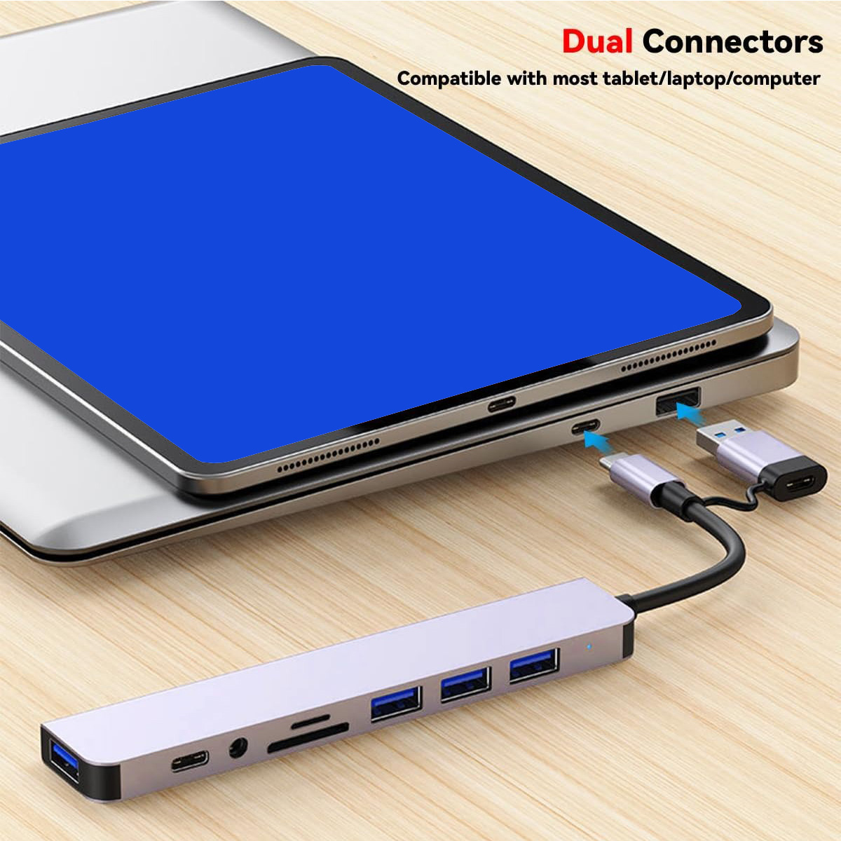 8 in 2 USB C Hub Expander Mult - Smart Home Hub 2 ulasan dan harga