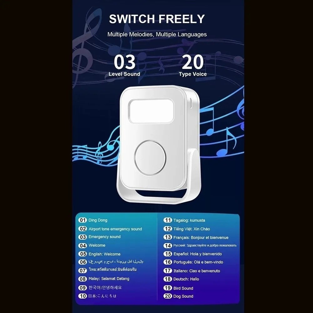 Sensor Inframerah Pintar, Bel  - Wireless Door Sensor ulasan dan harga
