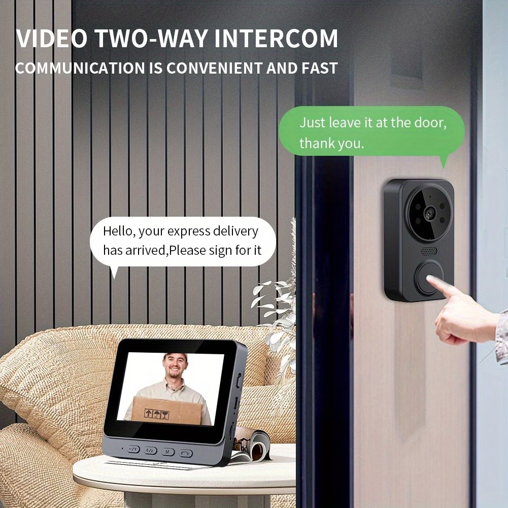 Layar IPS 4,3 inci, Interkom V - Smart Home Video ulasan dan harga