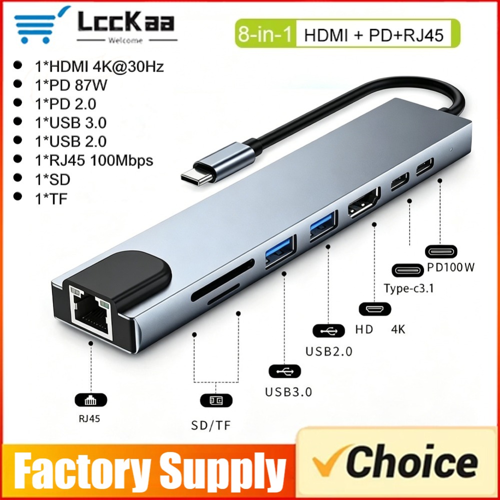 8In1/2 7in1/2 USB C Hub Tipe C - Smart Home Hub 2 ulasan dan harga