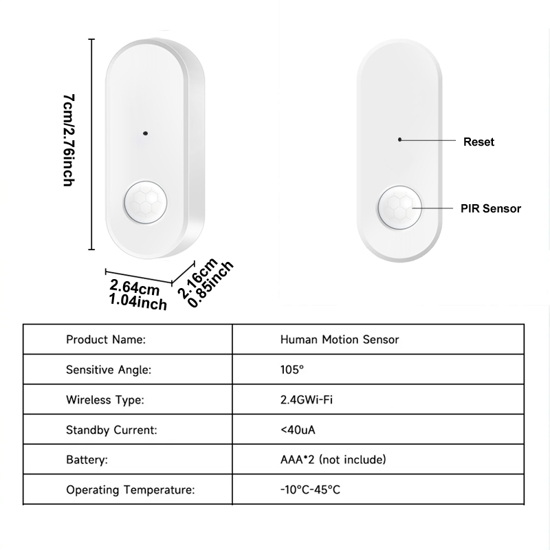 Tuya WiFi PIR Sensor Gerak Det - Smart Home Wiser ulasan dan harga