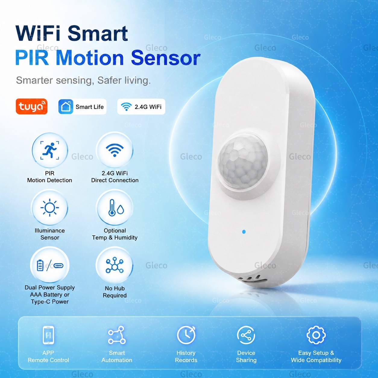 Tuya WiFi PIR Sensor Gerak Rum - Smart Home Wiser ulasan dan harga