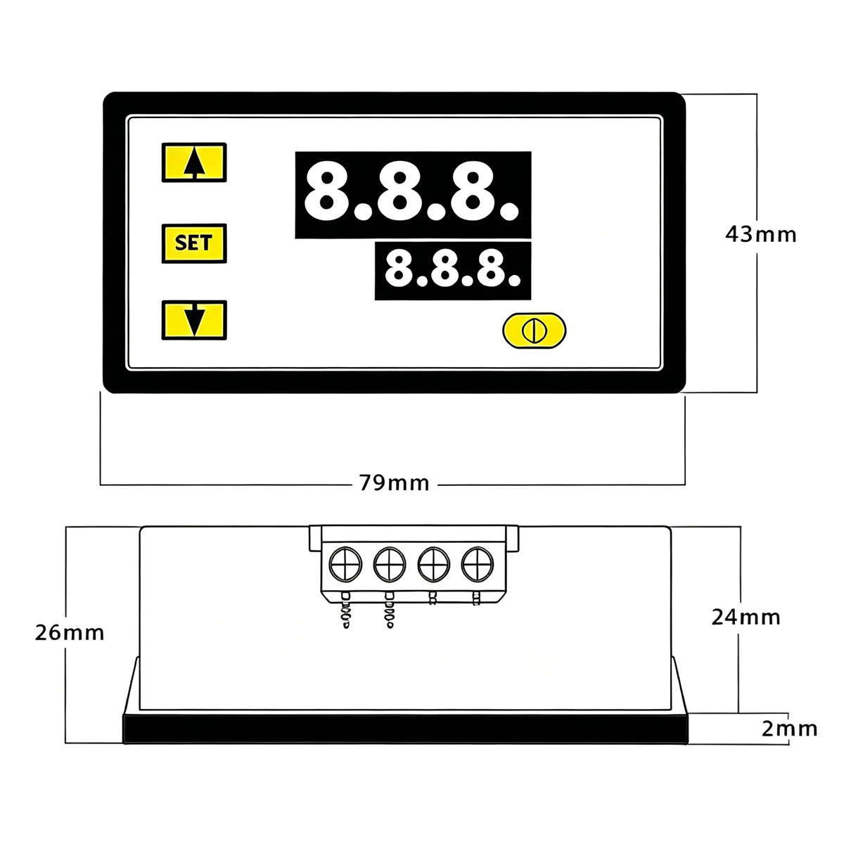 Pengontrol Suhu Digital W3230, - Temperature Sensor ulasan dan harga
