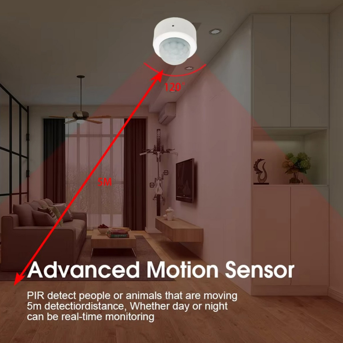 Zigbee3.0 Mini PIR Sensor Gera - Smart Home Wiser ulasan dan harga