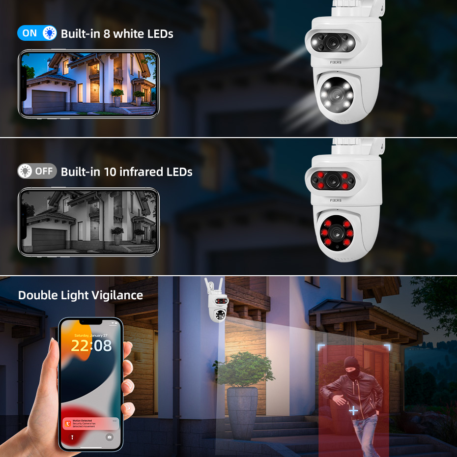 FUERS kamera IP 5K 10MP lensa  - Smart Home Camera Ezviz ulasan dan harga