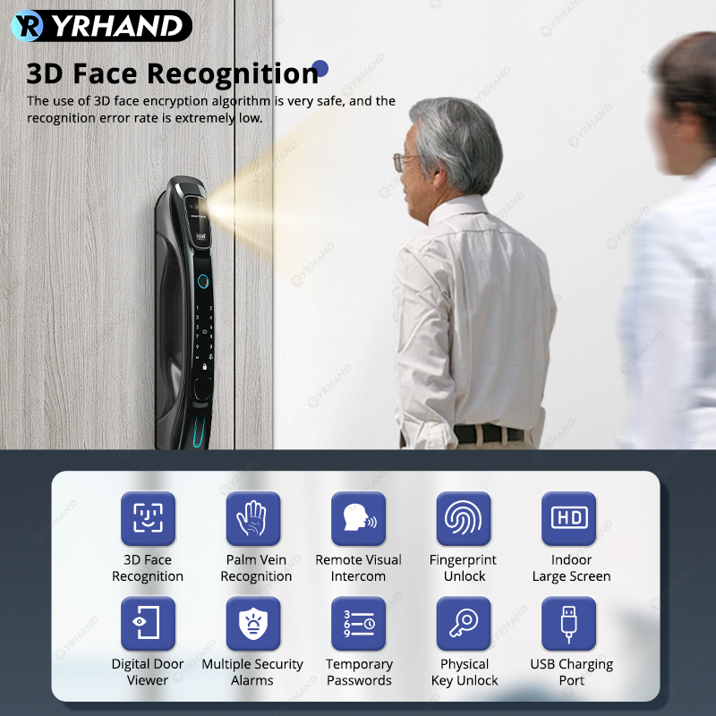Kunci Pintar Pengenal Wajah 3D - Smart Home Door Lock ulasan dan harga